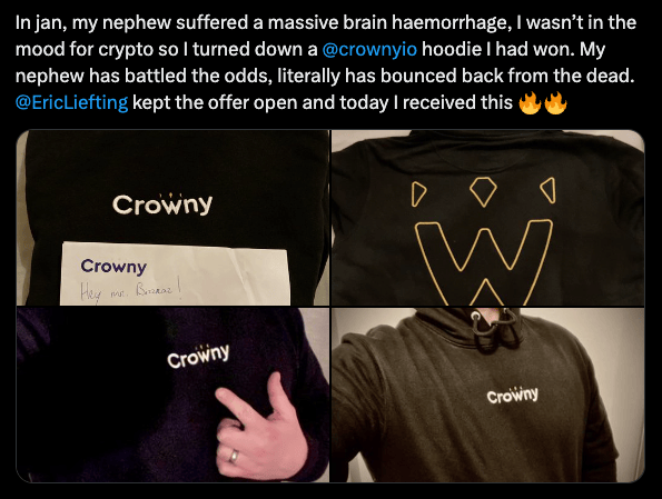 Crowny hoodie aj bizzraz