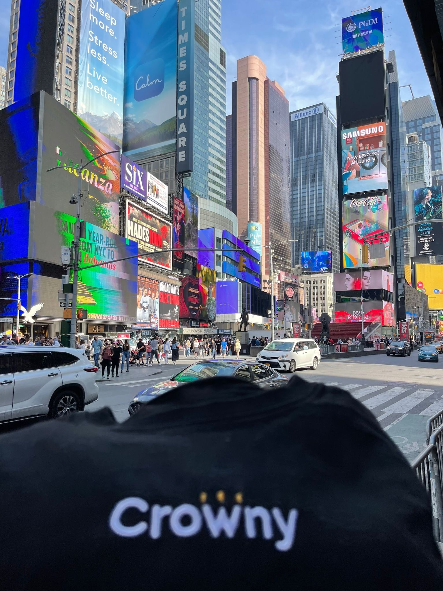 Crowny Hoodie in NYC at Claynosaurz