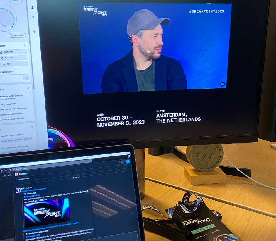 eric at the crowny office breakpoint livestream