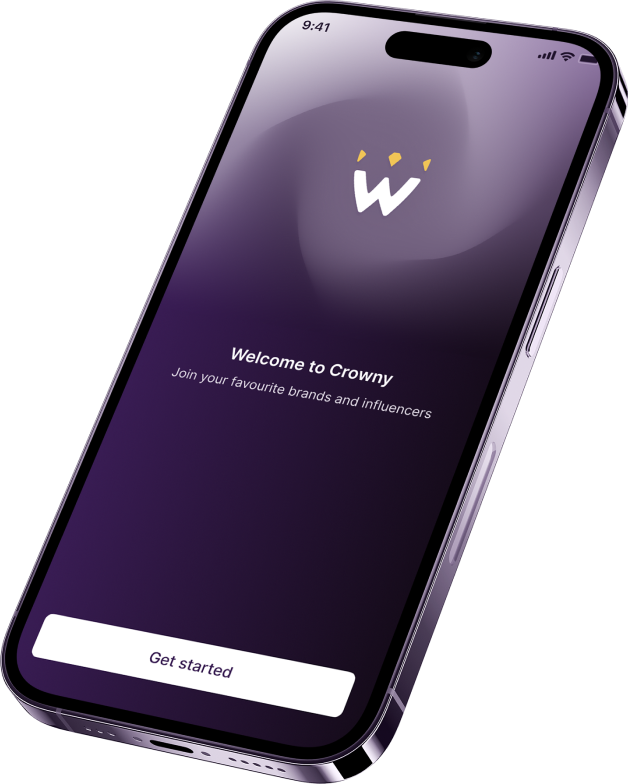 Crowny App - Welcome Splash Screen.
