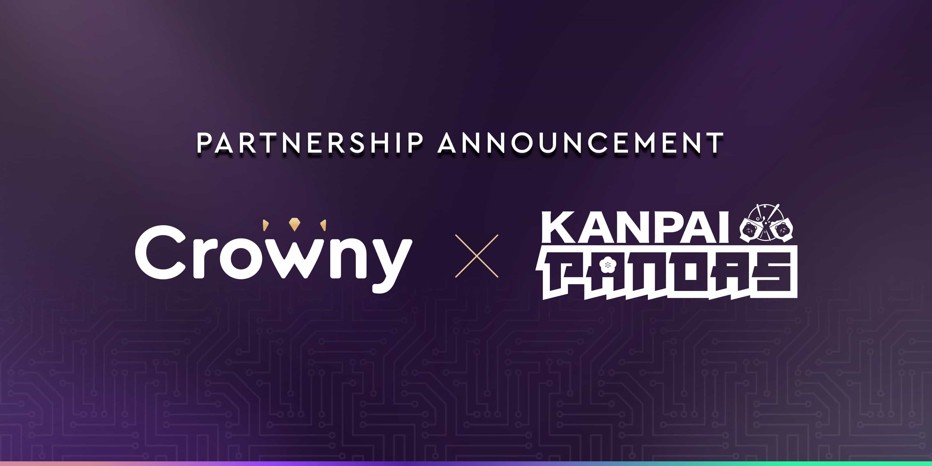 Kanpai Pandas and Crowny partnership announcement