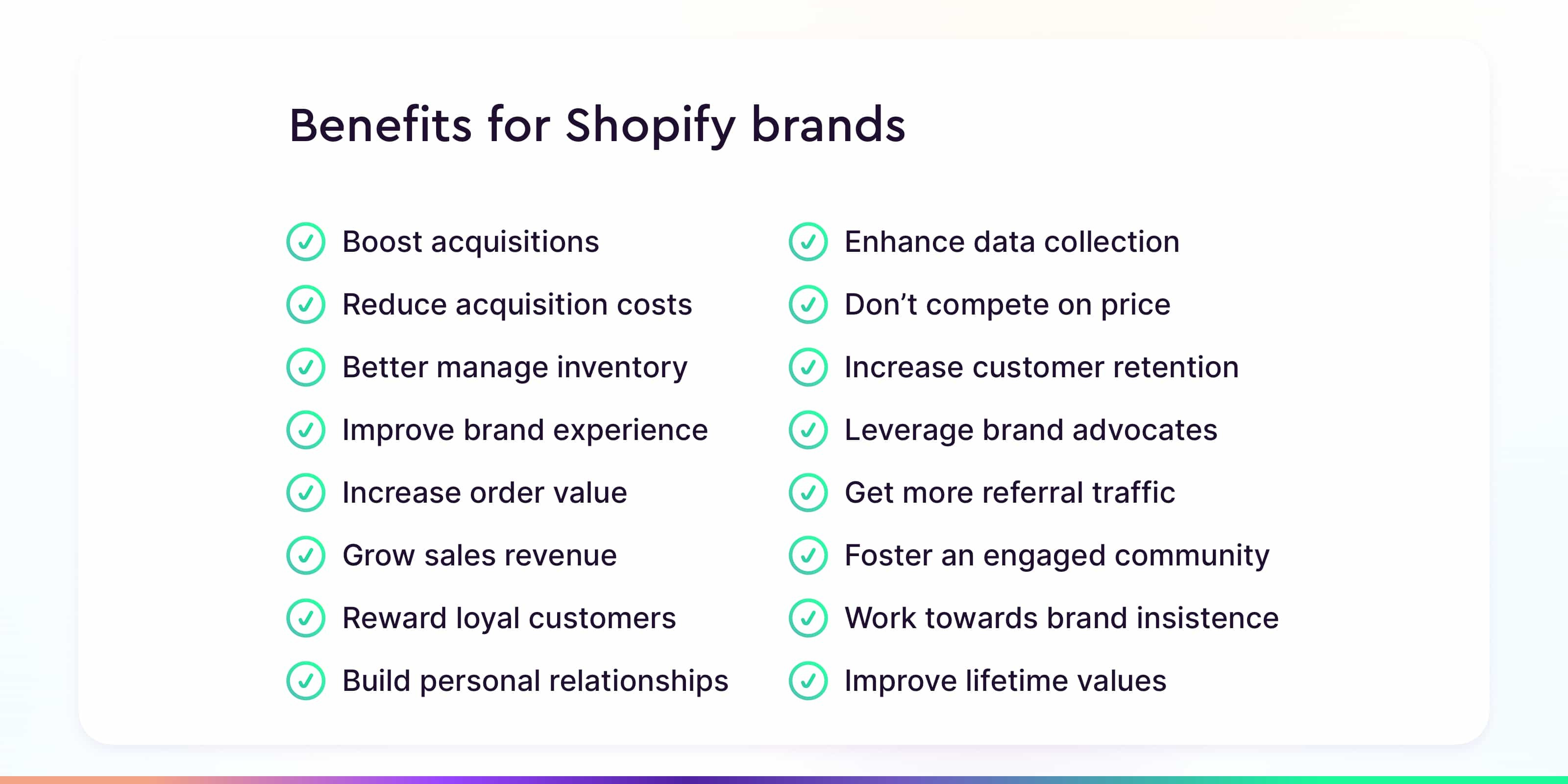 loyalty program benefits for shopify brands