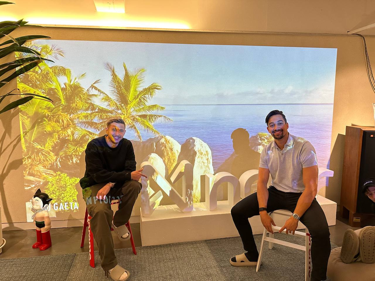 Quincy and Jonathan from Meteor Wallet at the NEAR office