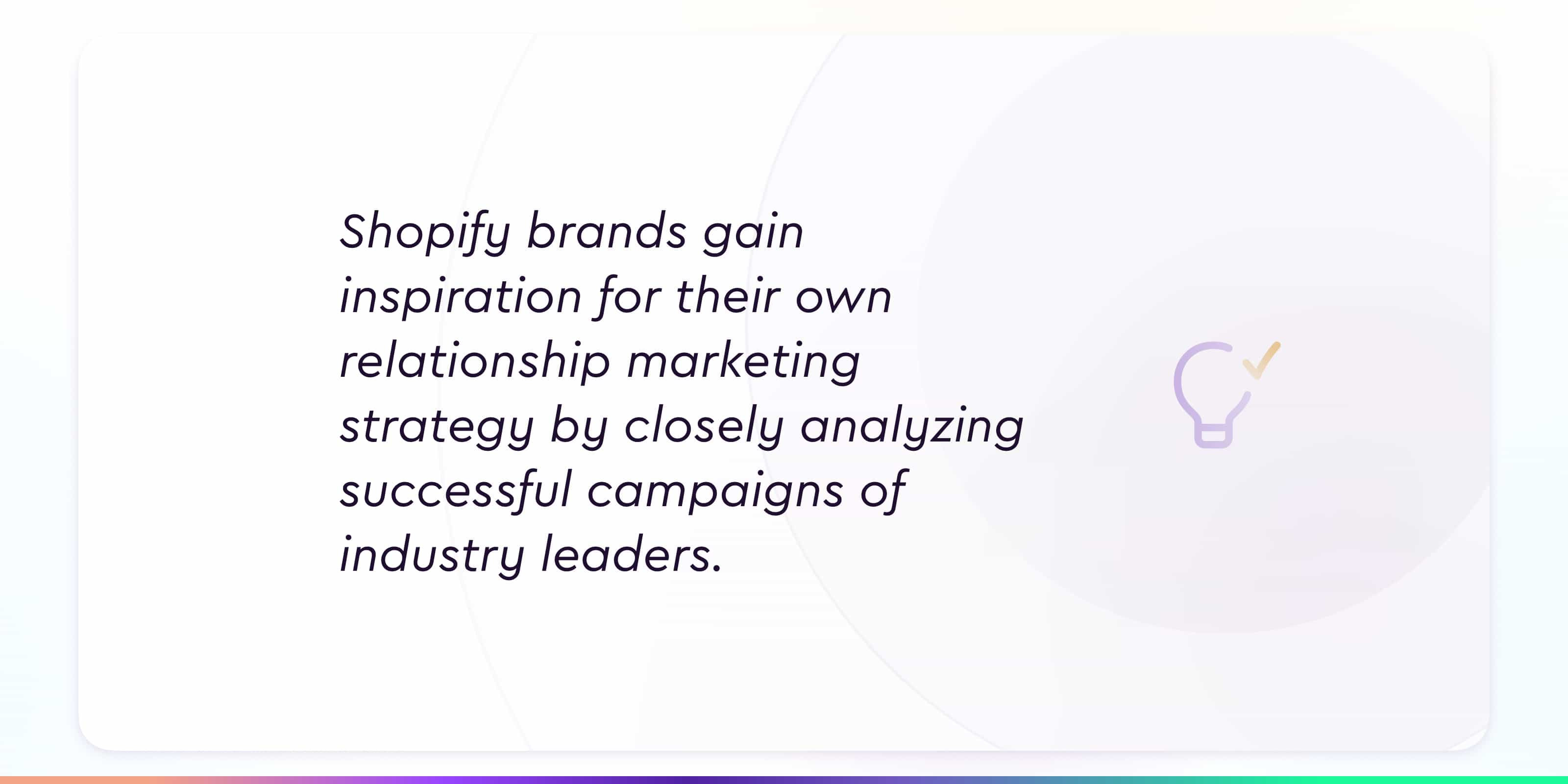 shopify brands relationship marketing strategy