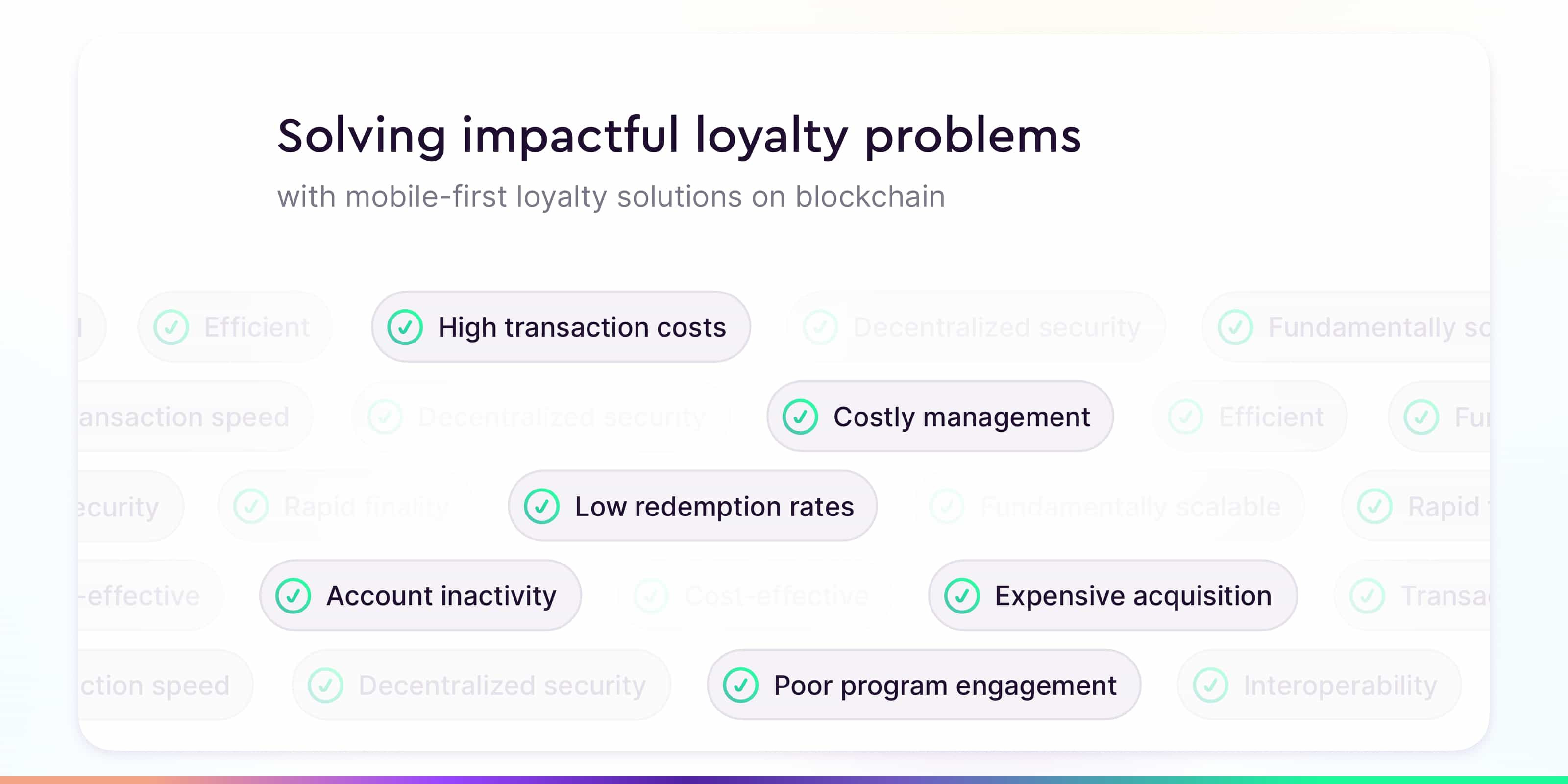Solving impactful problems of the loyalty industry with mobile blockchain loyalty programs