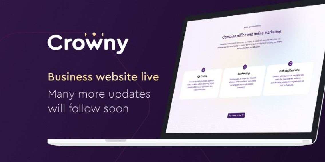 The new Crowny website.